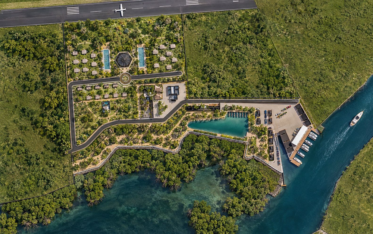 Planta del plan maestro, propuesta B